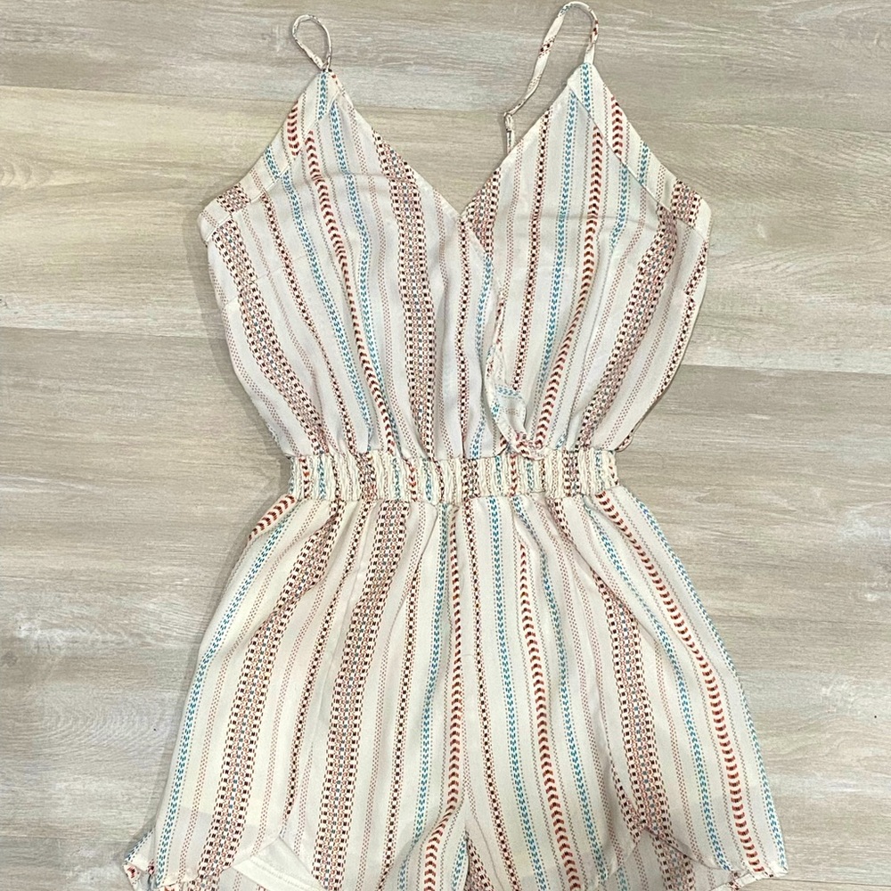 Papaya Polka Dotted romper/jumpsuit (small)